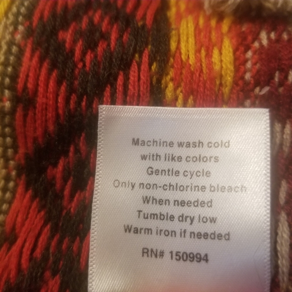 Belldini zip cardigan thick warm knit tasseled size L - Picture 5 of 5